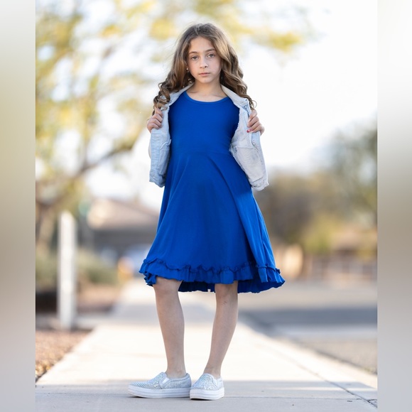 Girl in a Blue Dress - Picture 2 of 3